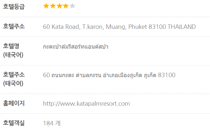 Kata plam Resort & Spa 호텔정보